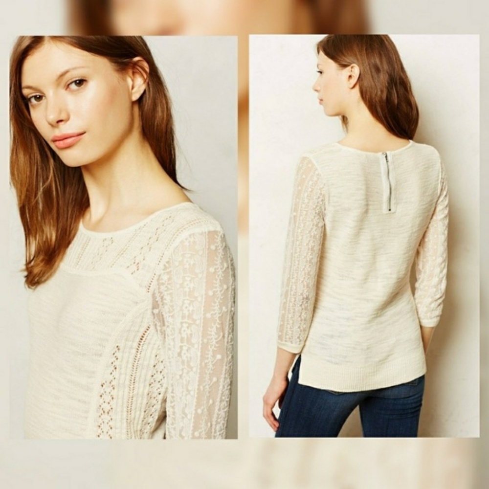 Anthropologie knittee and knotted sweater